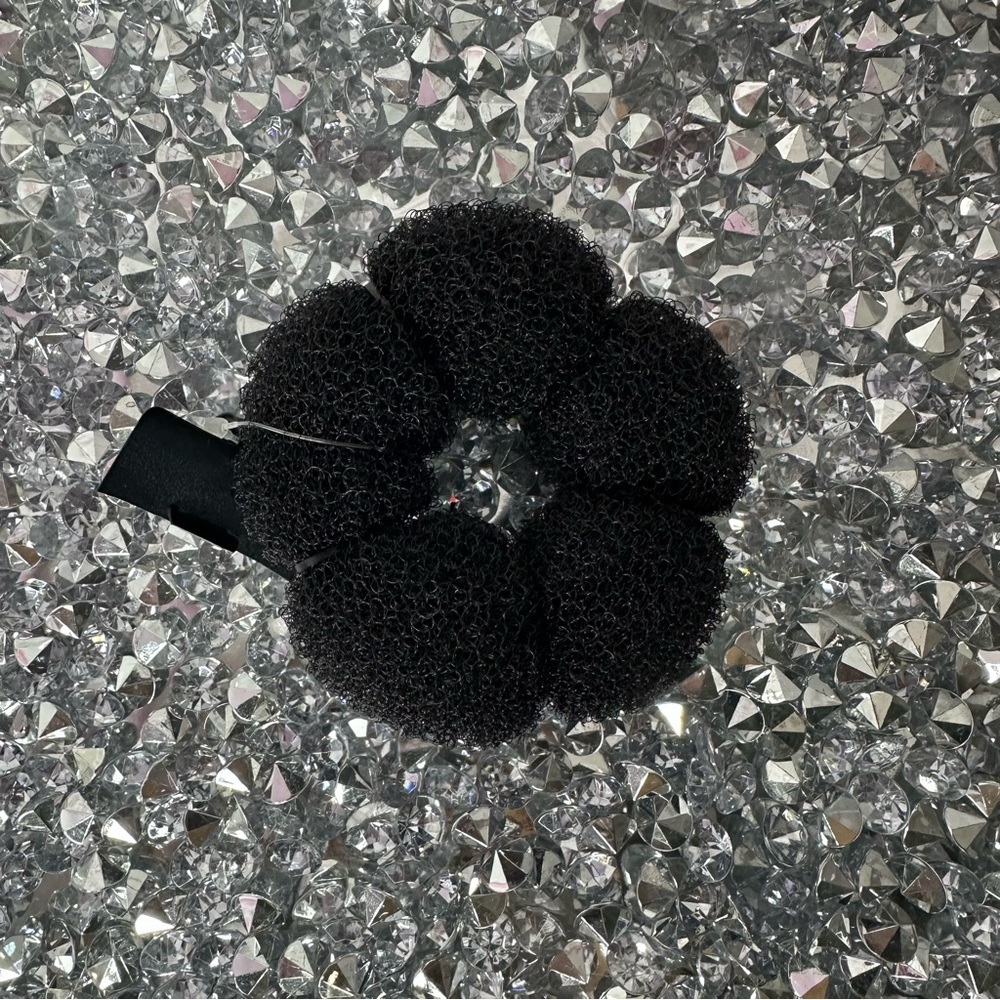 Bun hair insert Elegant Black Hair Scrunchie sock bun classy bun style updo